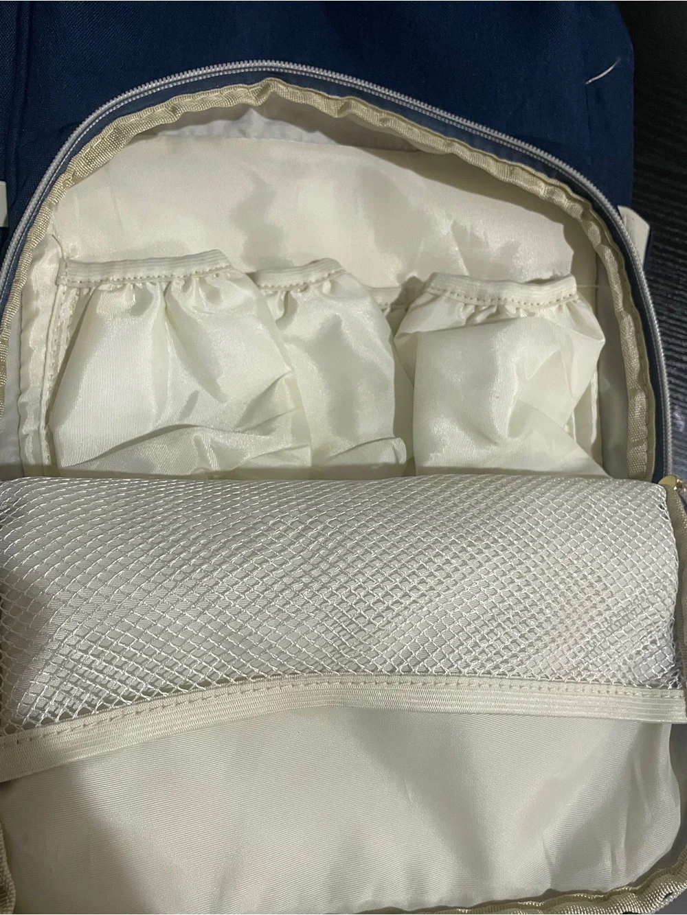 Lequeen navy backpack